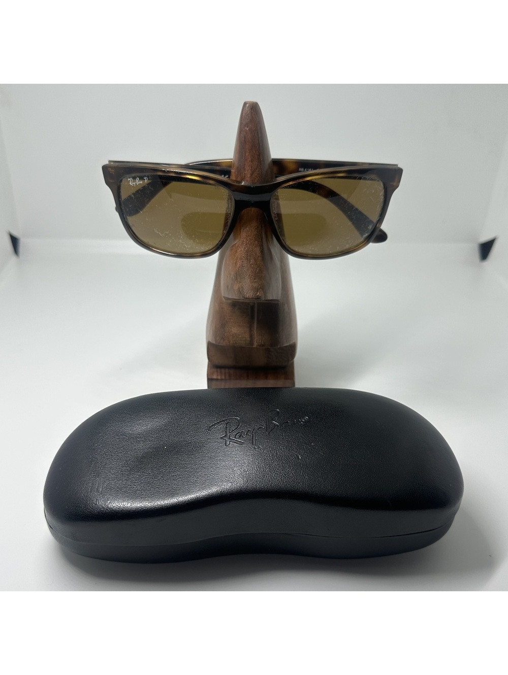 Ray-Ban RB4181 Tortoise Polarized Sunglasses with Case